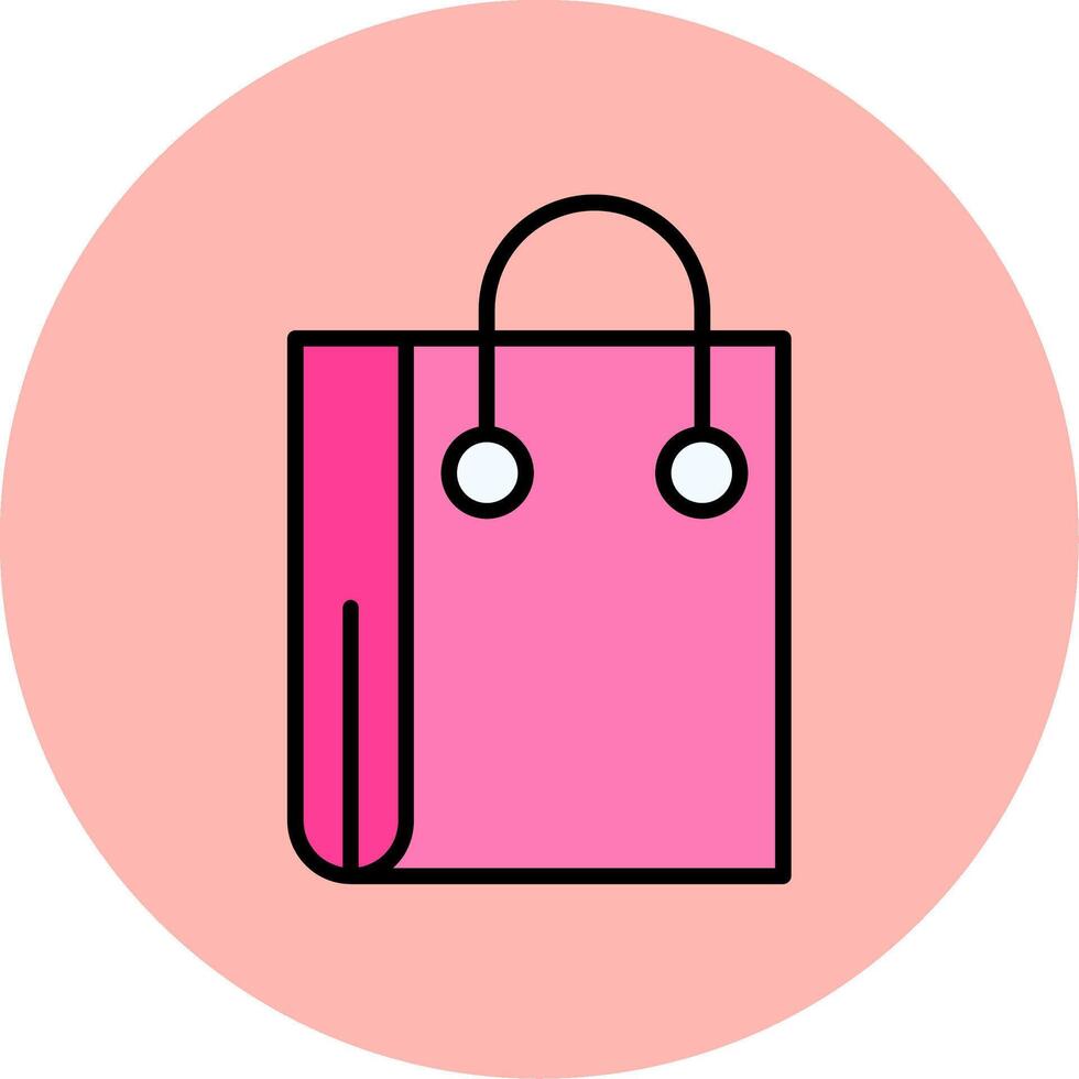 icono de vector de bolsa de compras