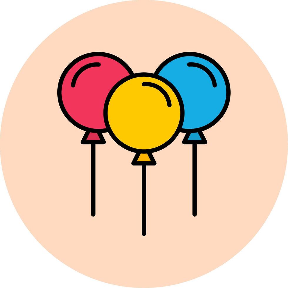 icono de vector de globos