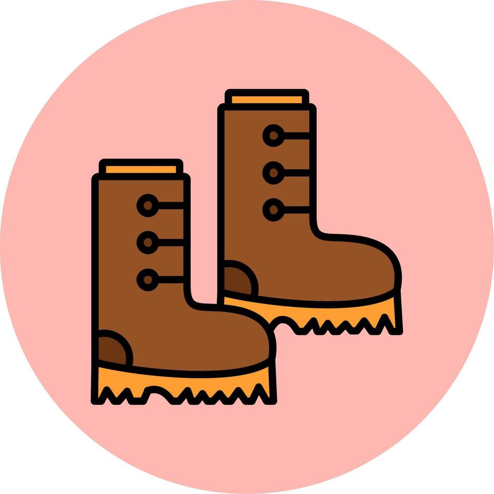 icono de vector de botas