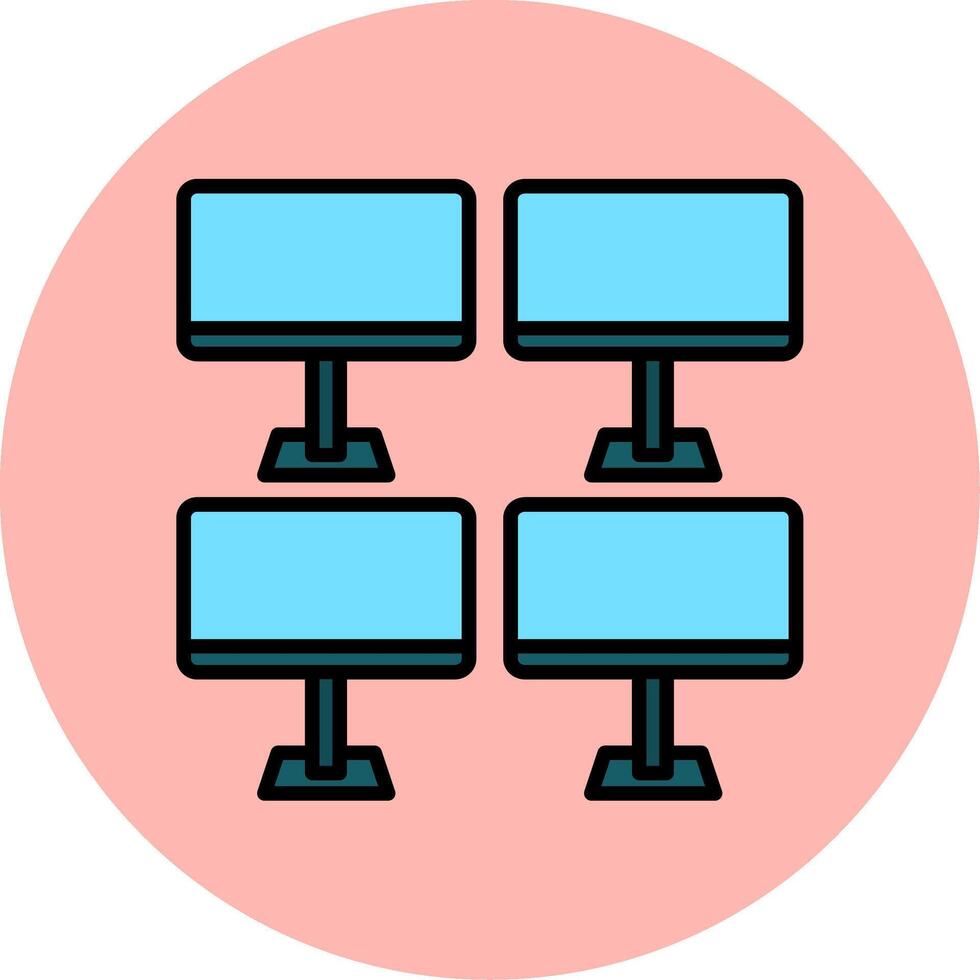 monitores vector icono