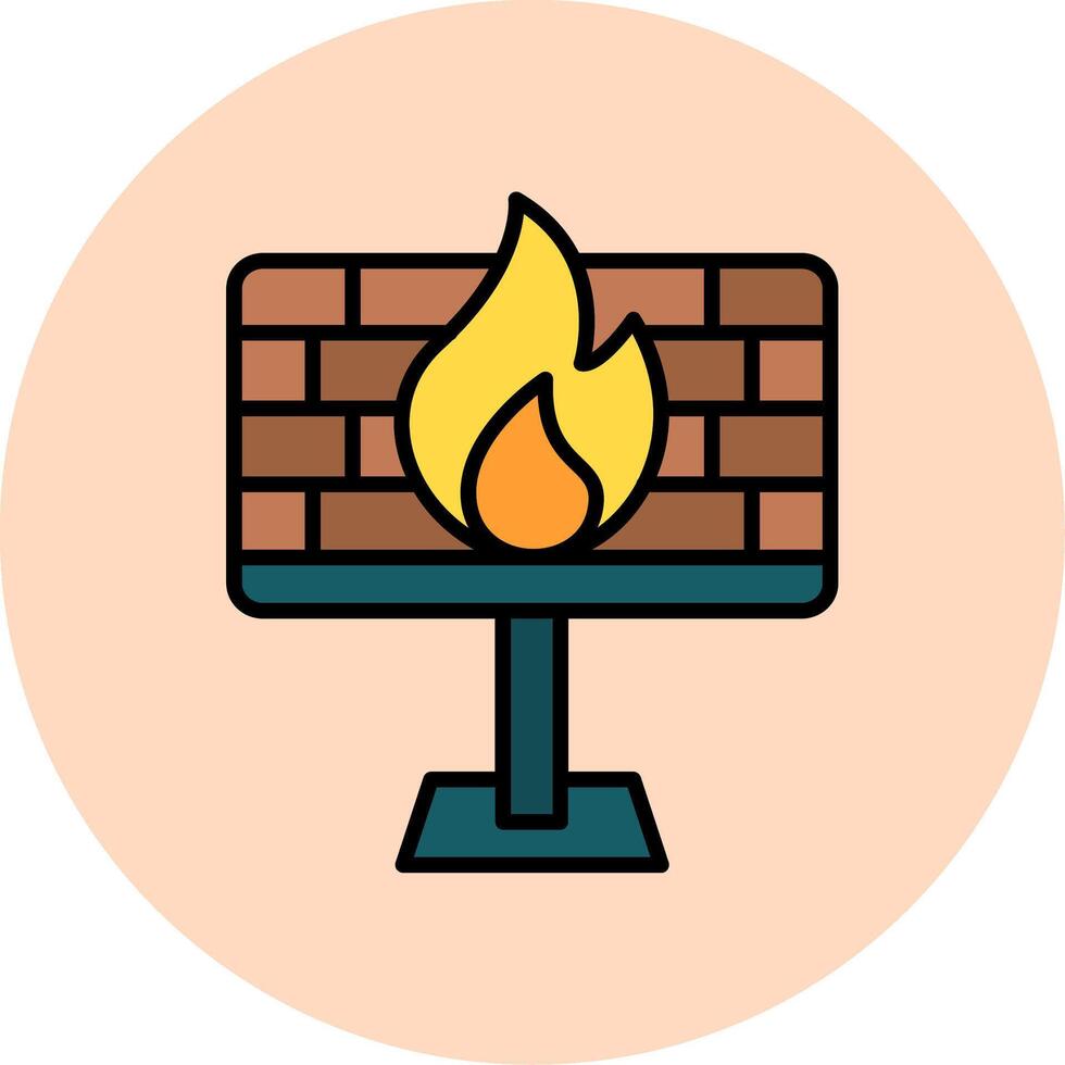 Firewall Vector Icon