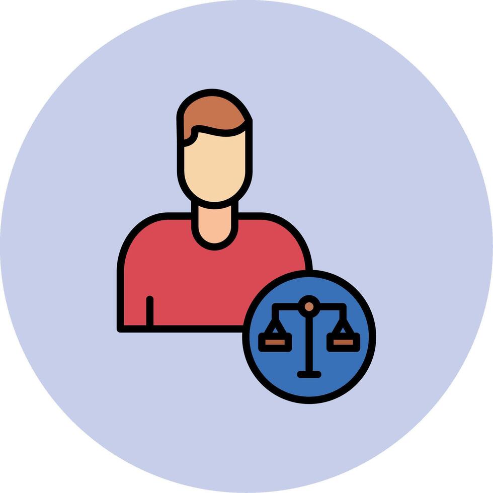 Lawyer Vector Icon
