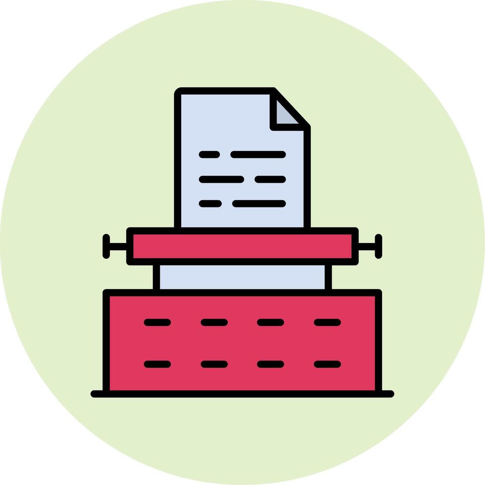Typewriter Vector Icon