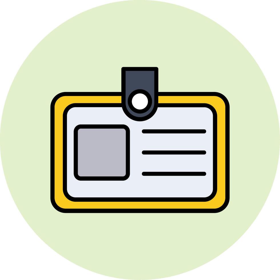 Identification Card Vector Icon