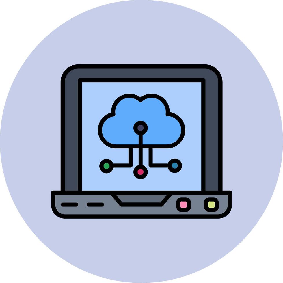 Cloud Computing Vector Icon