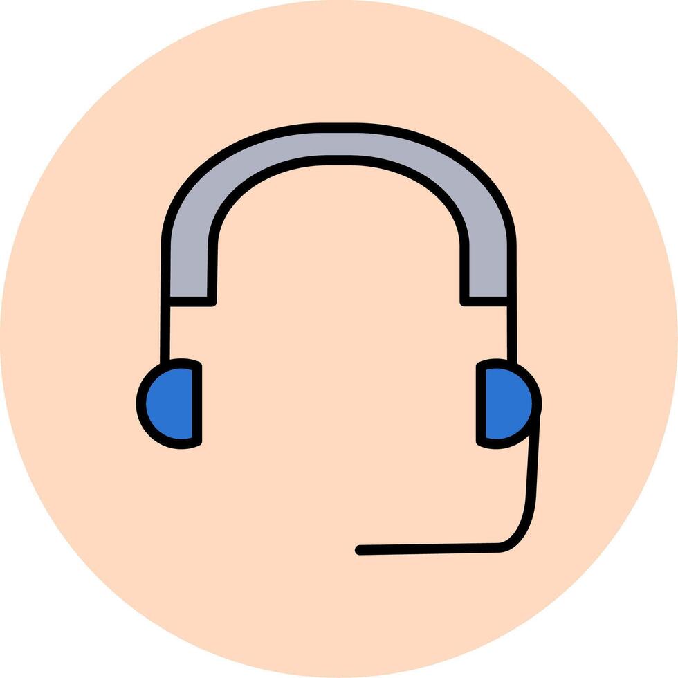 icono de vector de auriculares