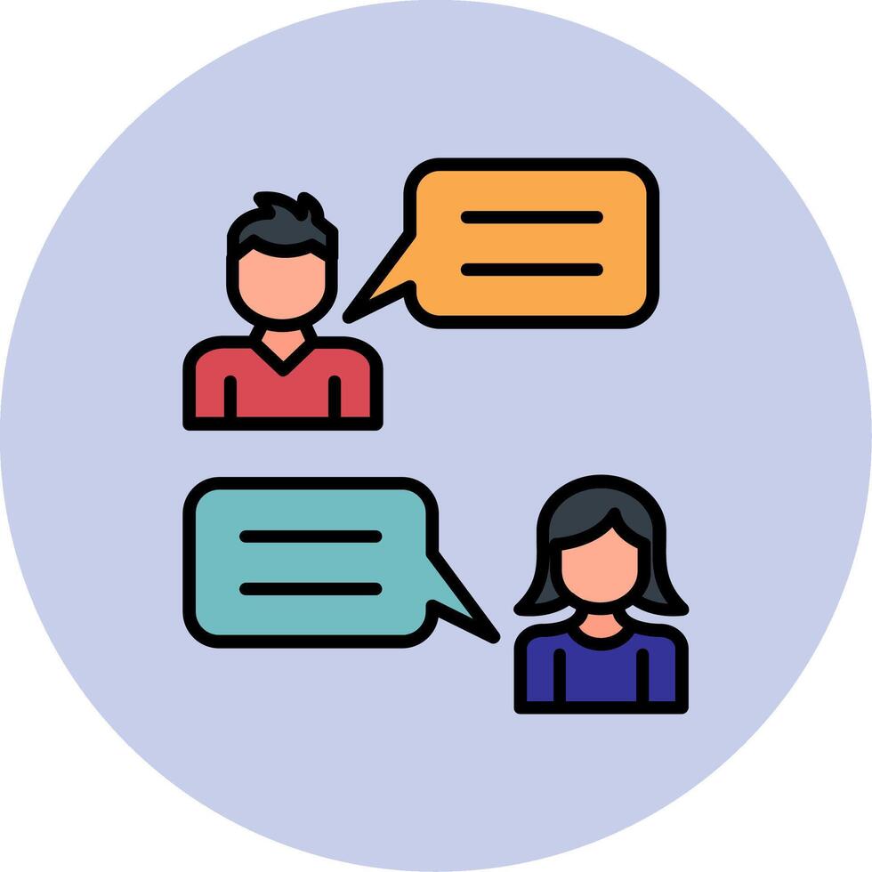 Conversation Vector Icon