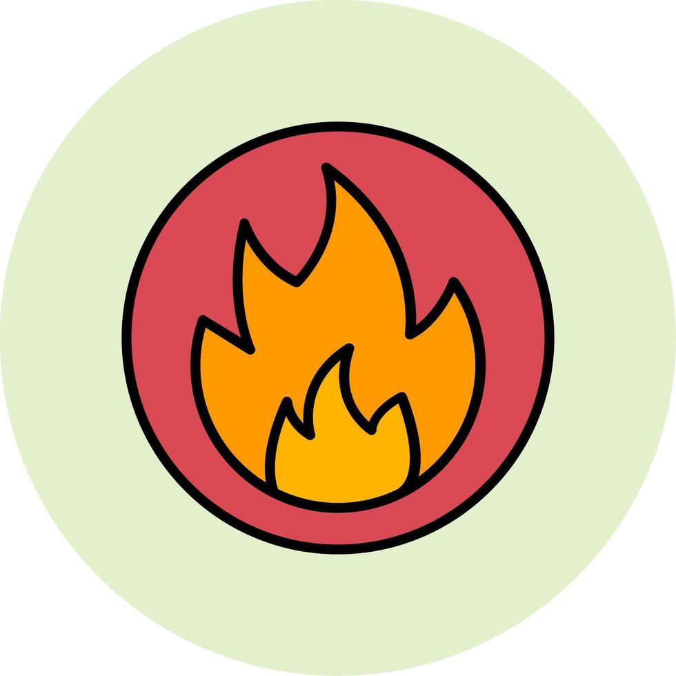 Flammable Vector Icon