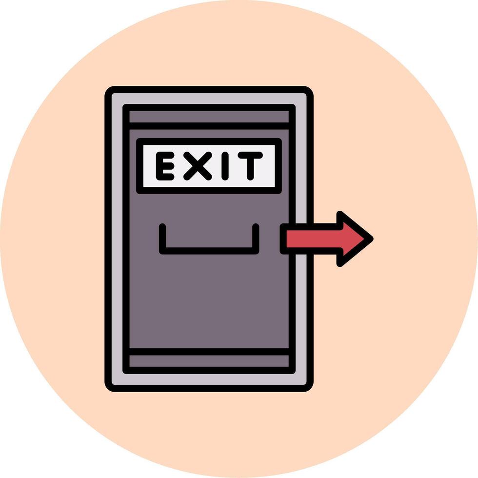 Exit Door Vector Icon