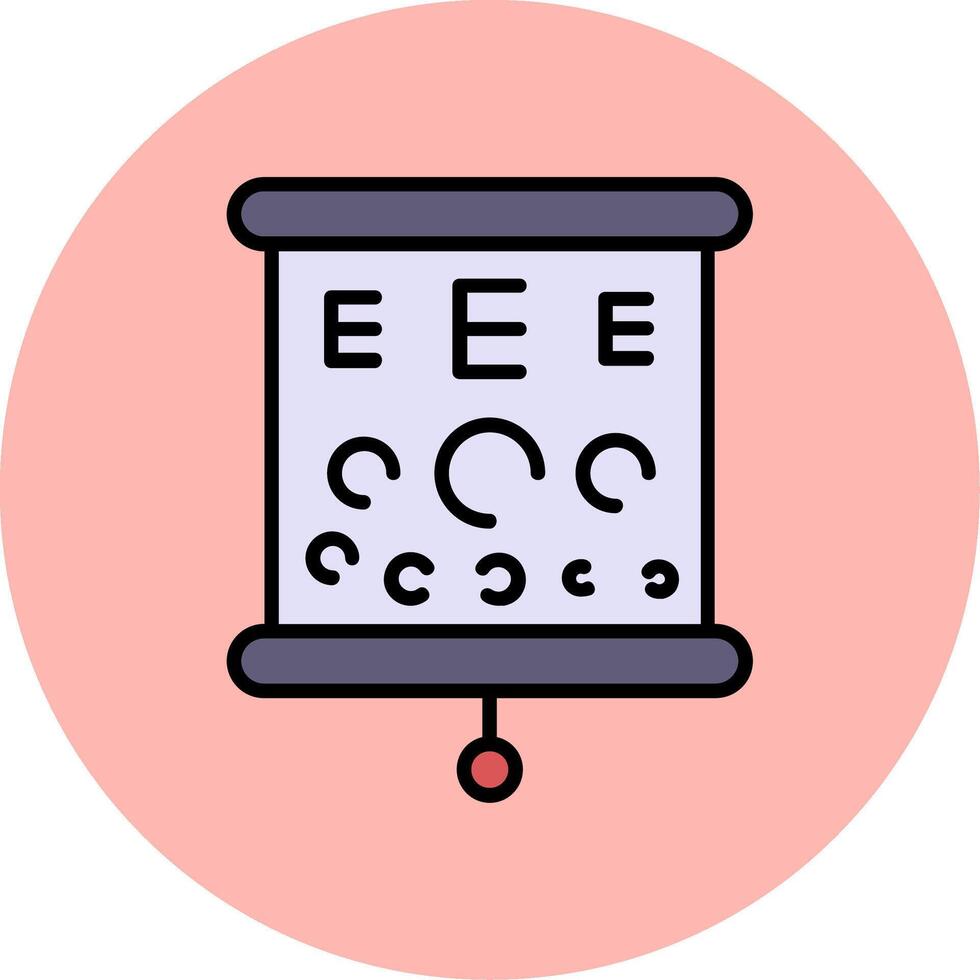 icono de vector de prueba de ojo