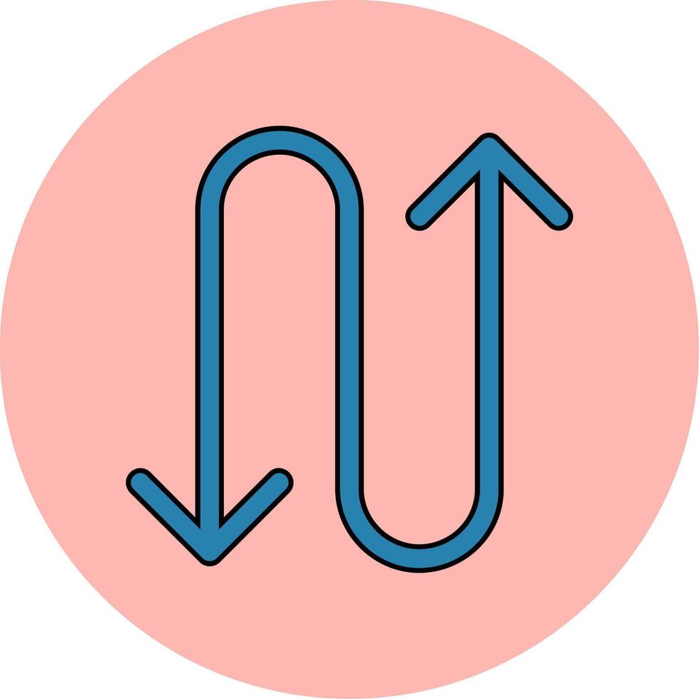 Zigzag Vector Icon