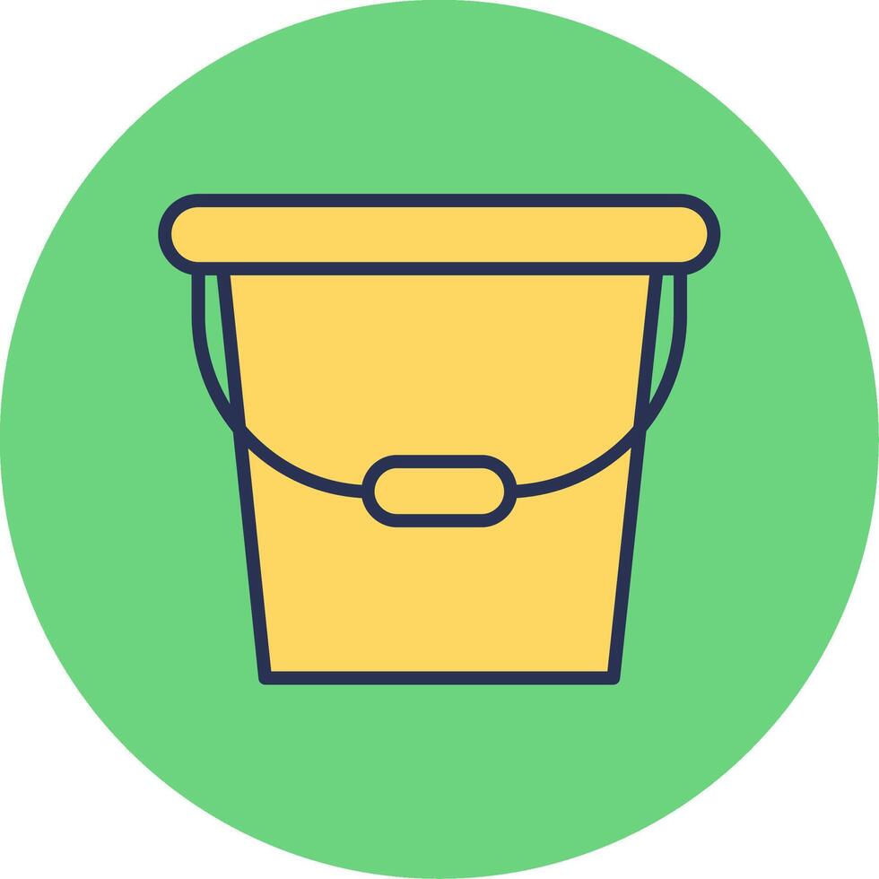 Water Bucket Vector Icon