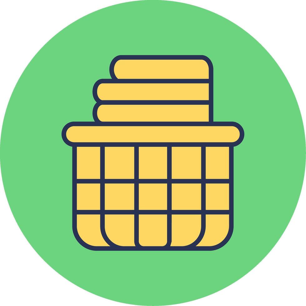 Laundry Basket Vector Icon