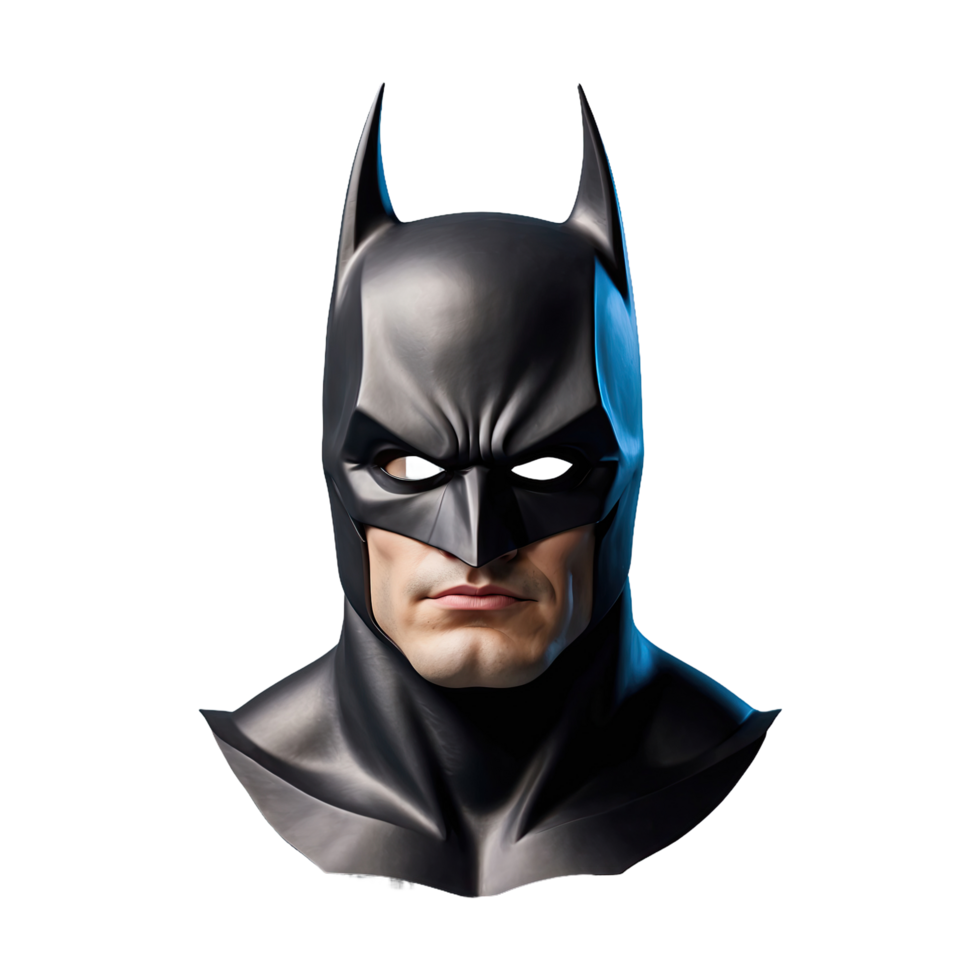 AI generated Batman Mask isolated on transparent background png