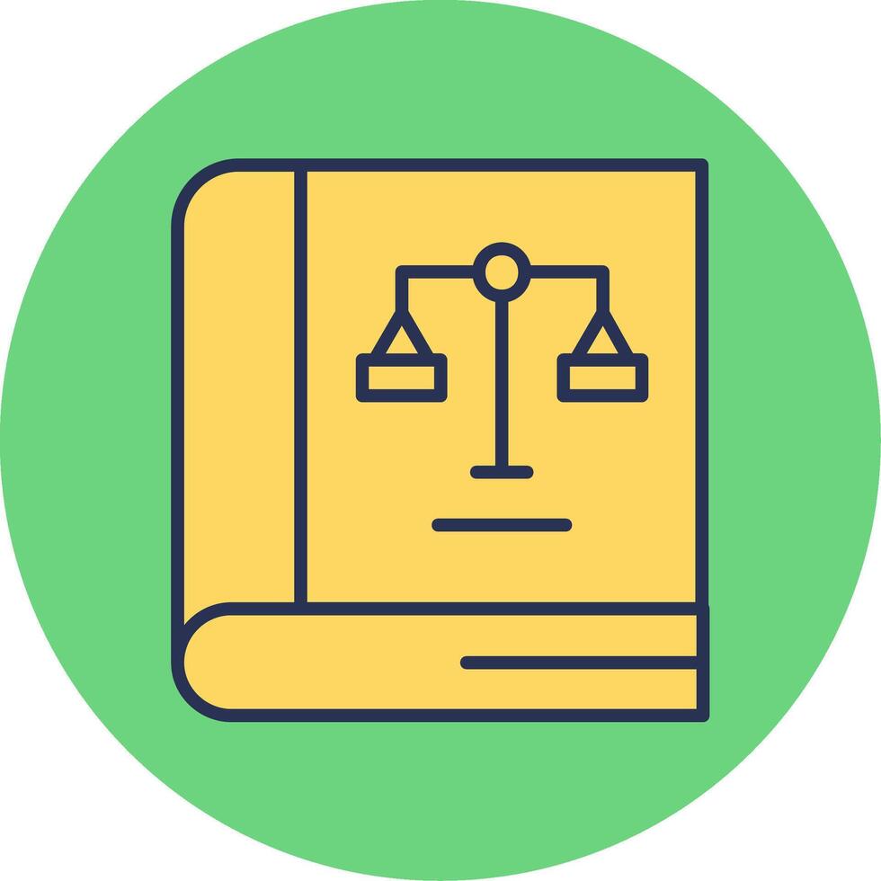 Law Book Vector Icon