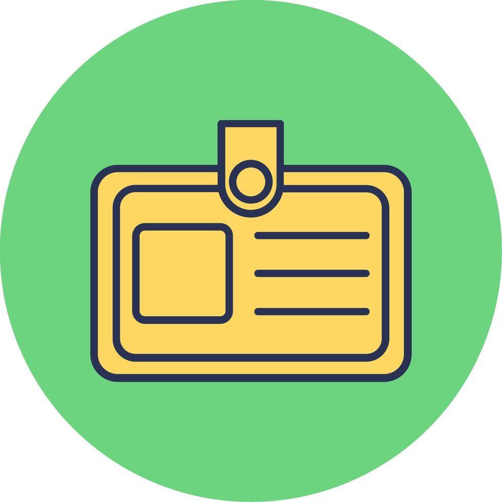 Identification Card Vector Icon