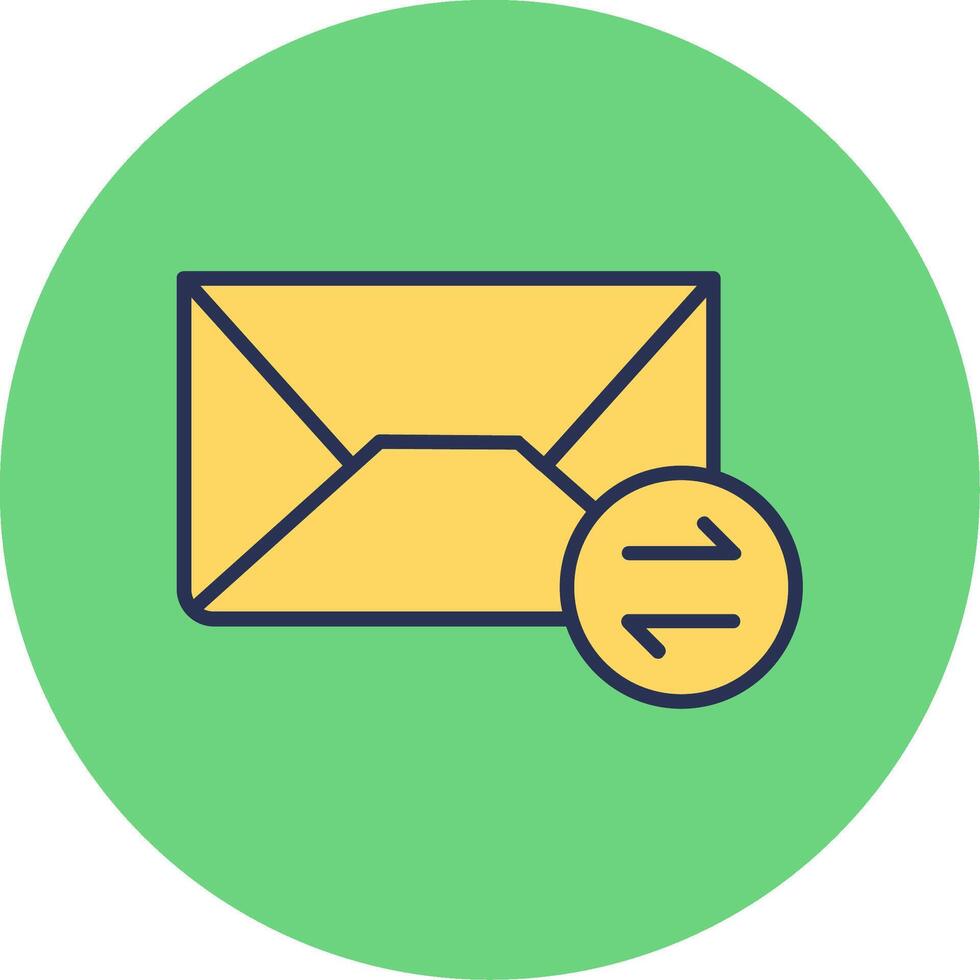 icono de vector de correos de intercambio