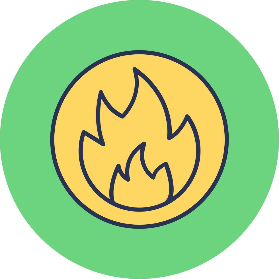 Flammable Vector Icon