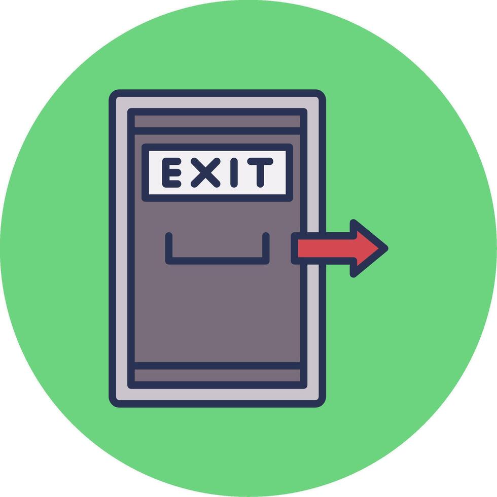 Exit Door Vector Icon