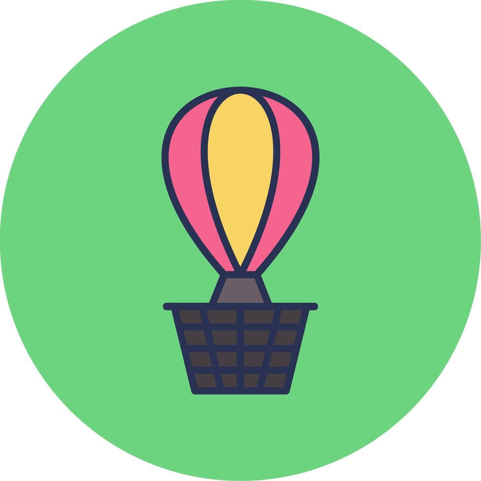 Hot Air Balloon Vector Icon