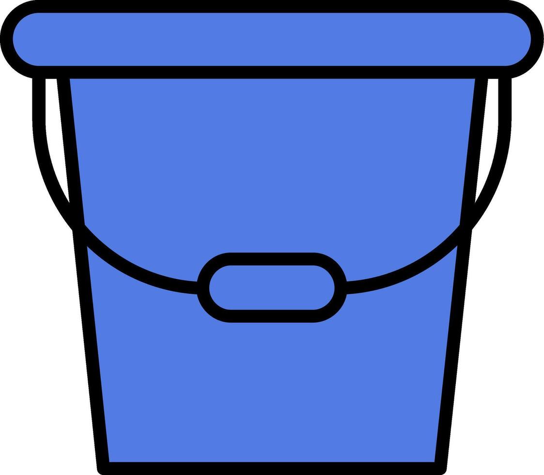 Water Bucket Vector Icon