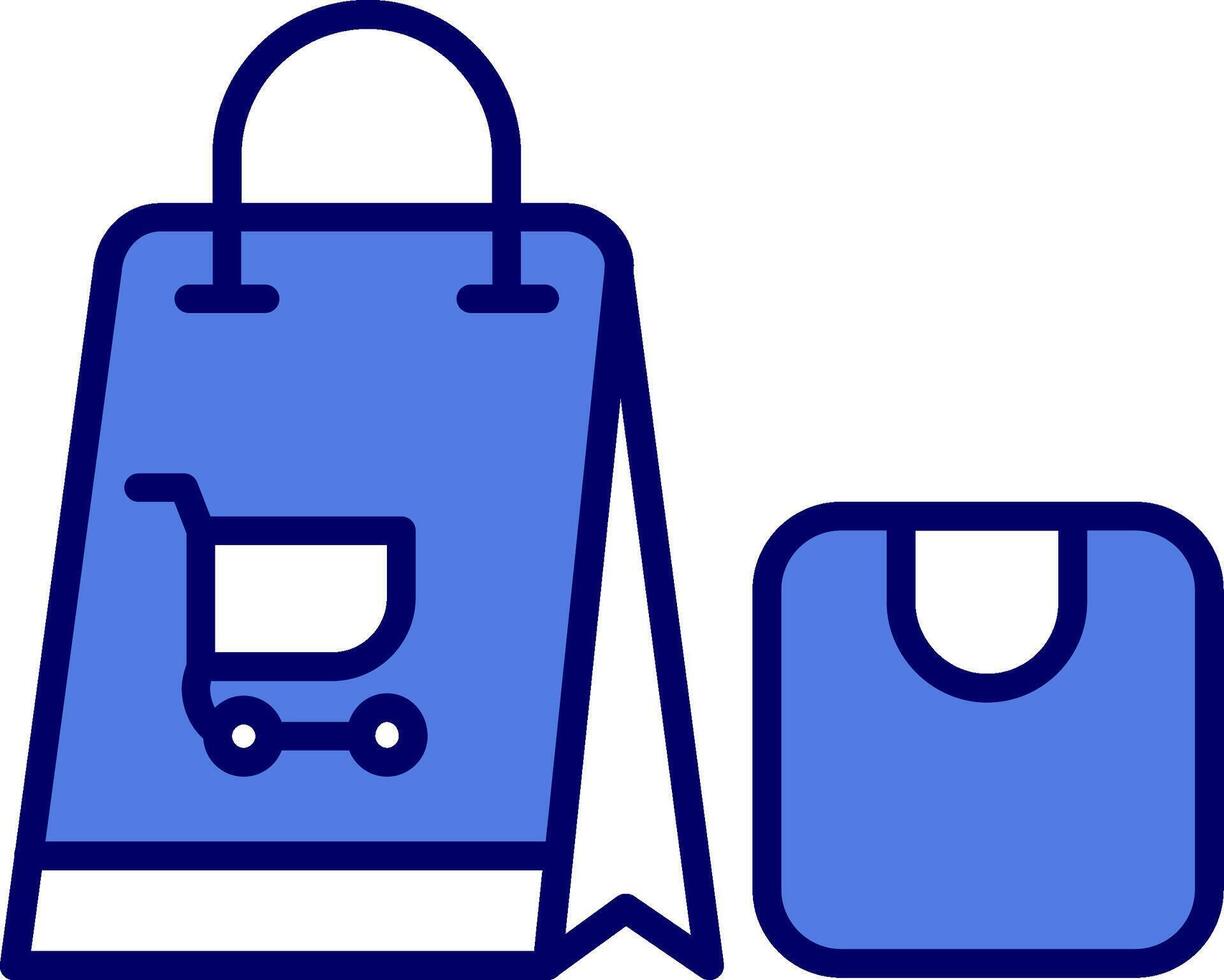 icono de vector de bolsa de compras