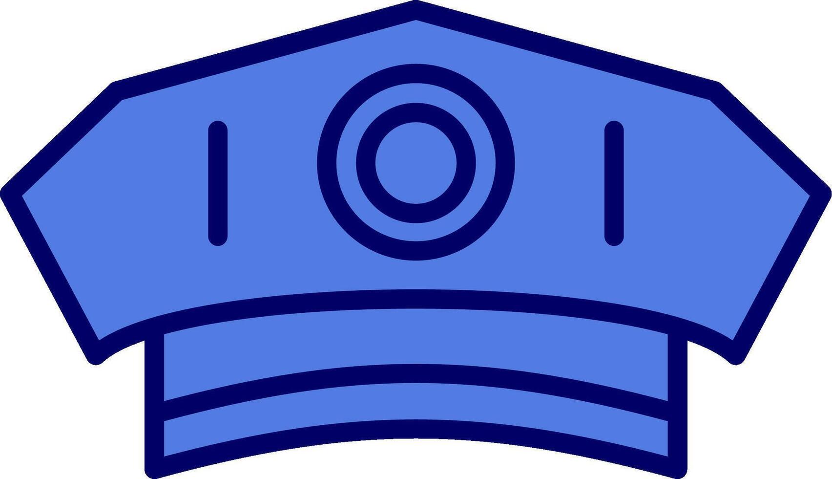 Police Man Hat Vector Icon