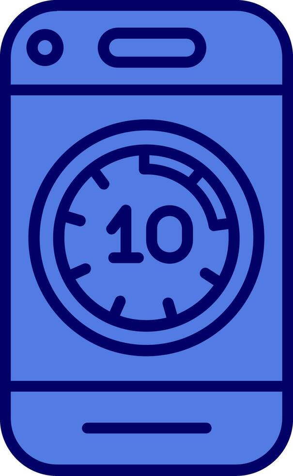 Mobile Phone Stopwatch Vector Icon
