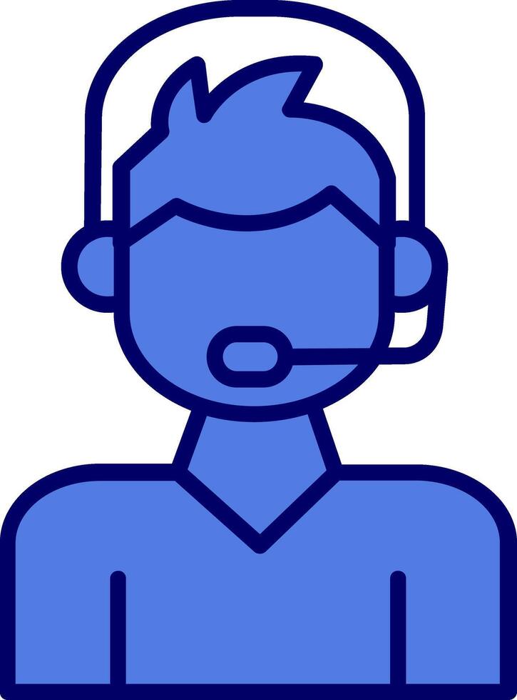 Call Center Agent Vector Icon