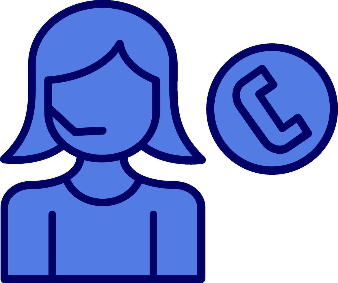 Call Center Agent Vector Icon