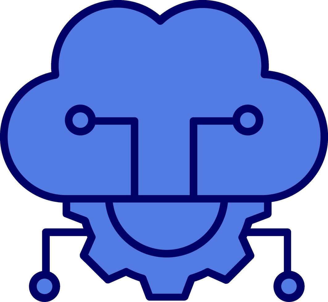 nube servidor ajustes vector icono