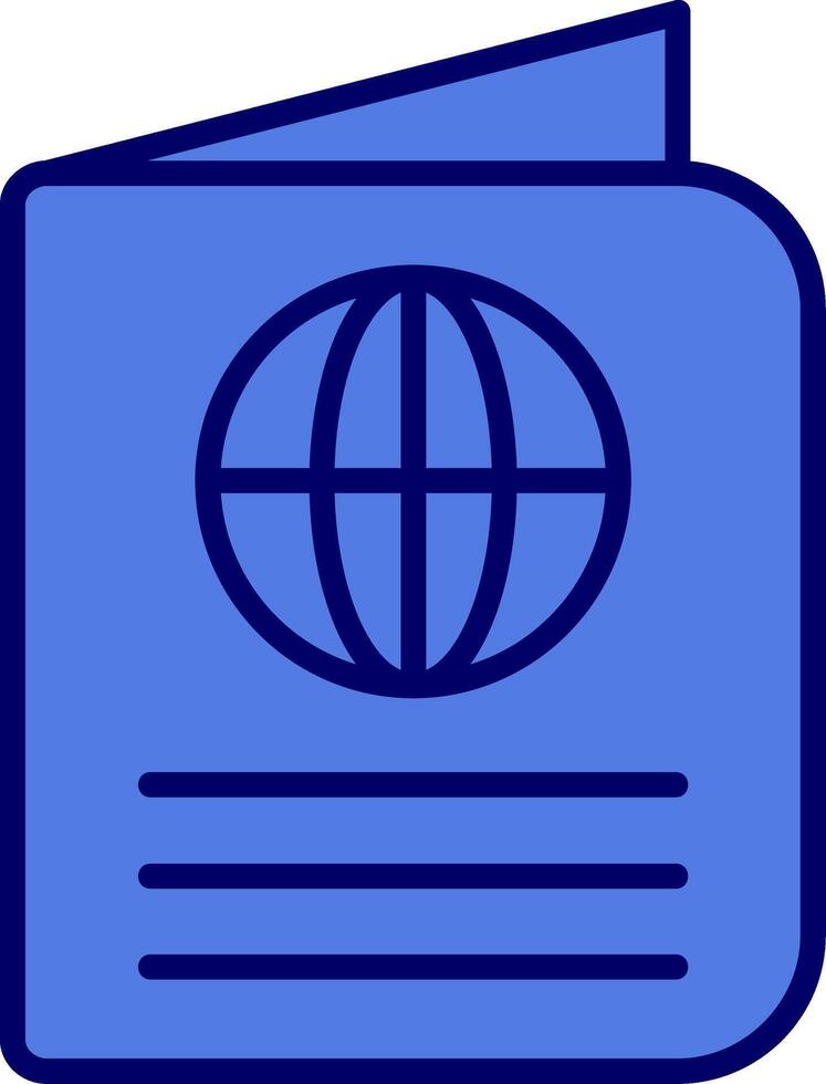 icono de vector de pasaporte