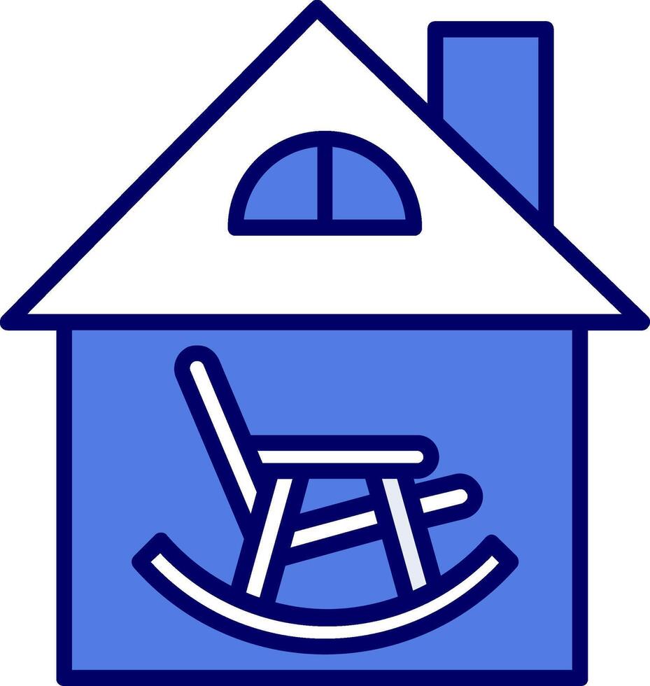 Retirement Home Vector Icon