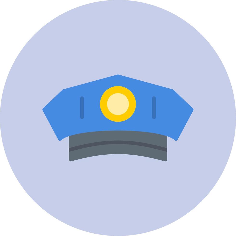 policía hombre sombrero vector icono