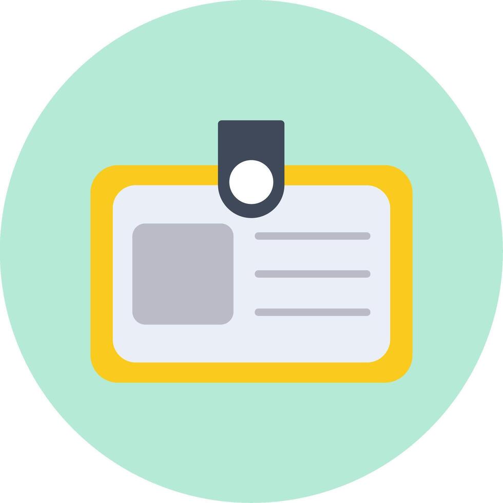 Identification Card Vector Icon