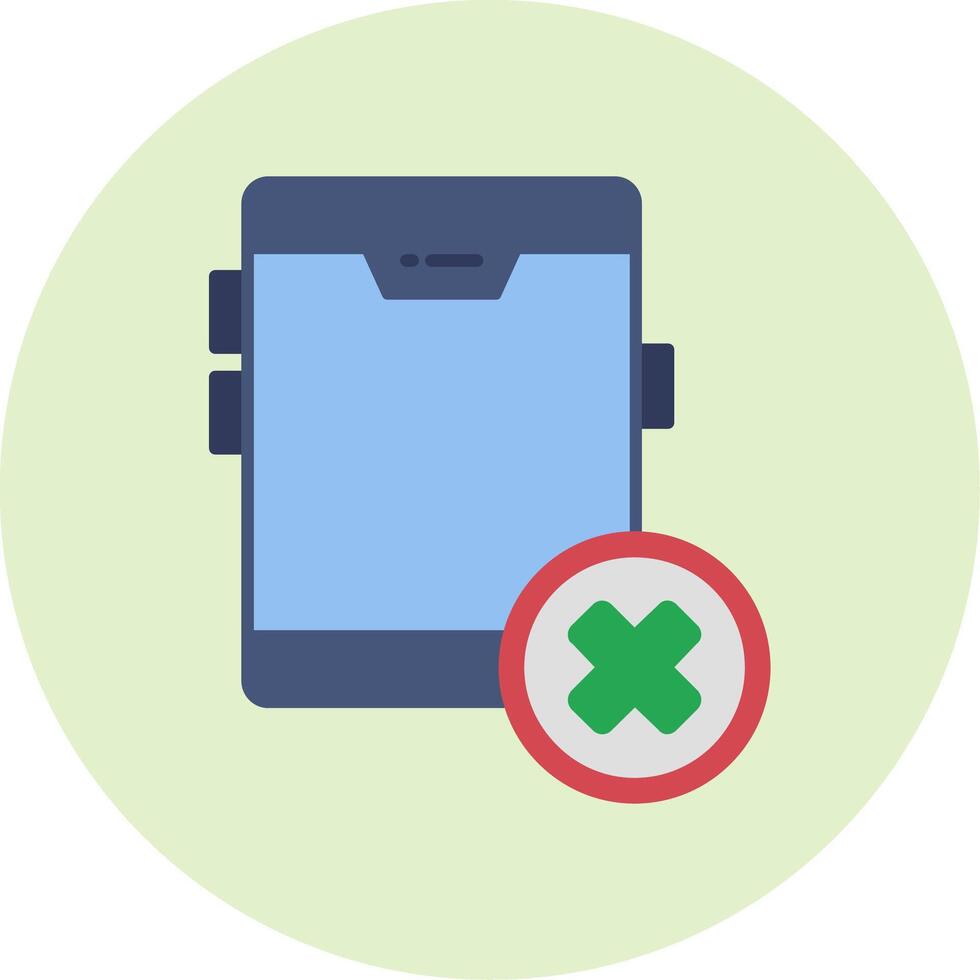 No Cellphone Vector Icon