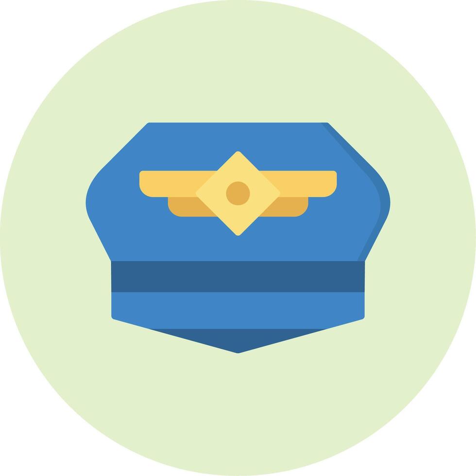 Pilot Hat Vector Icon