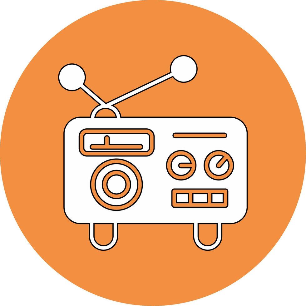 icono de vector de radio