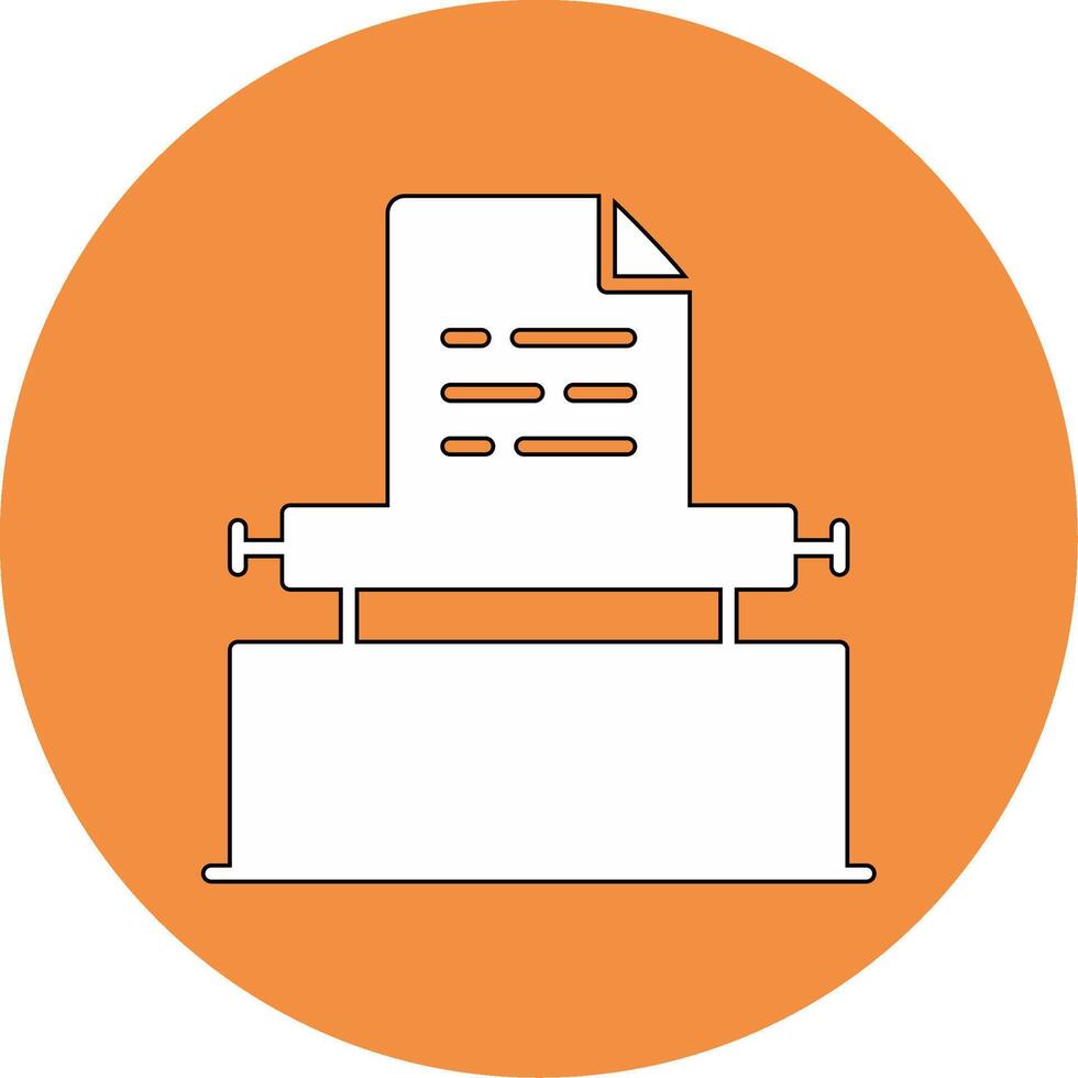 Typewriter Vector Icon