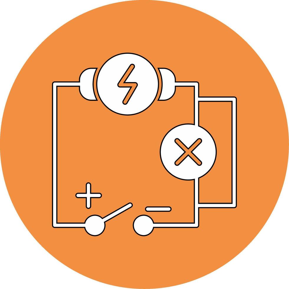 icono de vector de circuito eléctrico