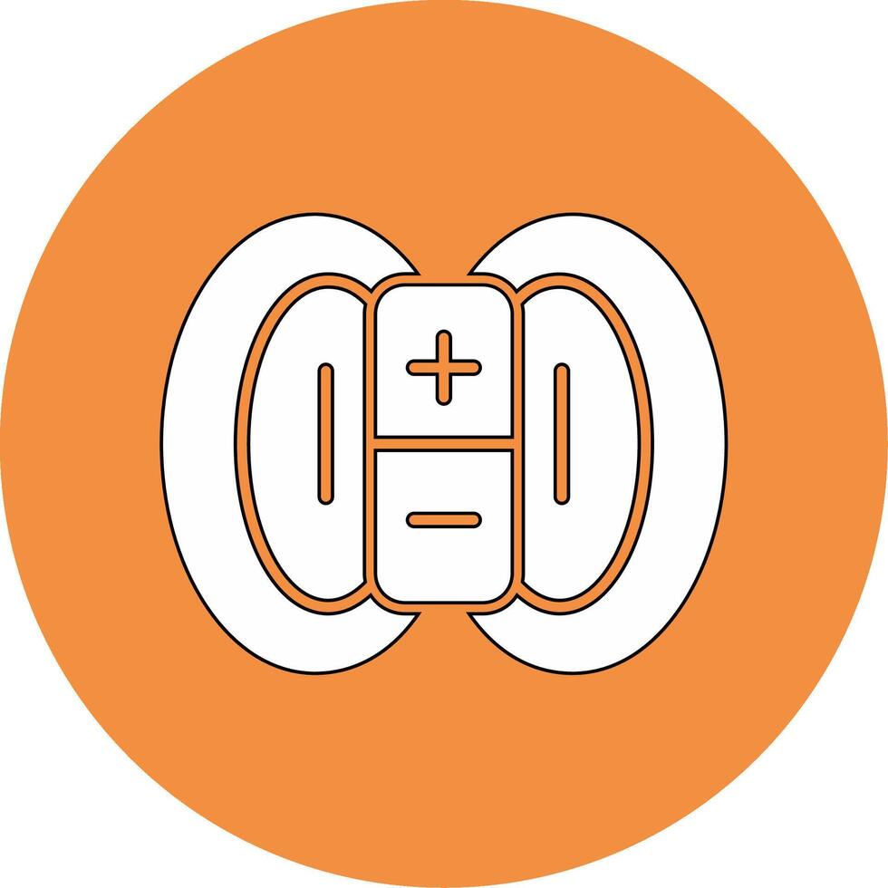 Magnetic Field Vector Icon