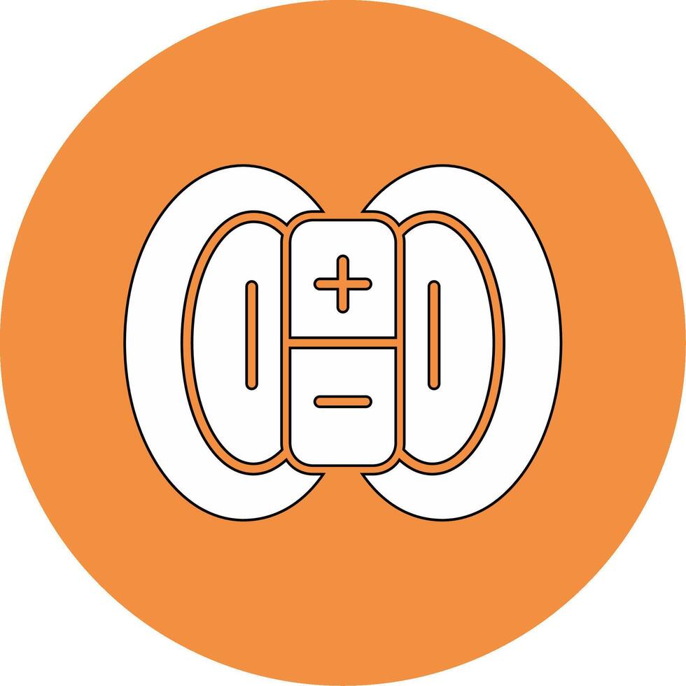 Magnetic Field Vector Icon