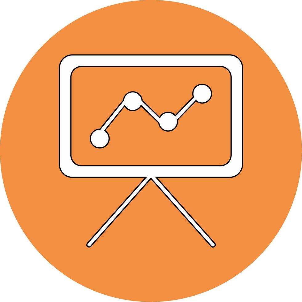 Line Chart Vector Icon