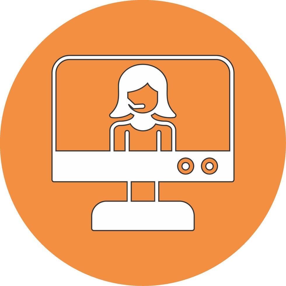 Online Support Vector Icon