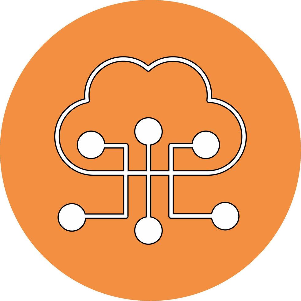 Cloud Configuration Vector Icon