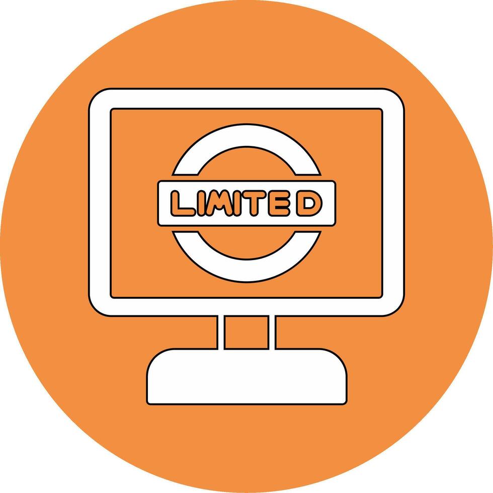 limitado vector icono