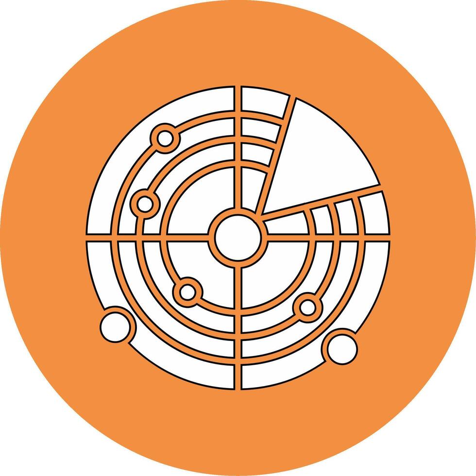 Radar Vector Icon
