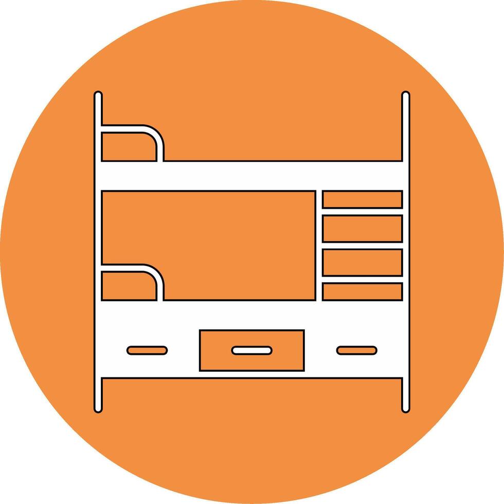 Bunk Bed Vector Icon