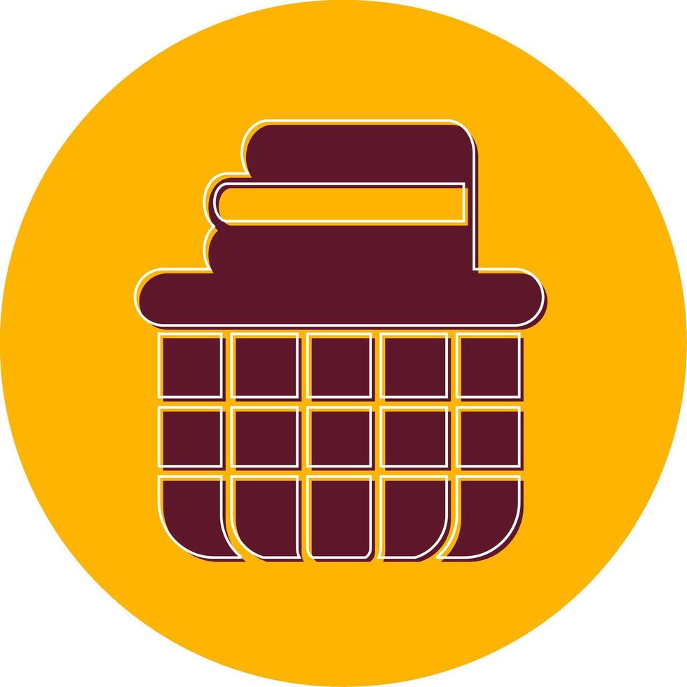 Laundry Basket Vector Icon