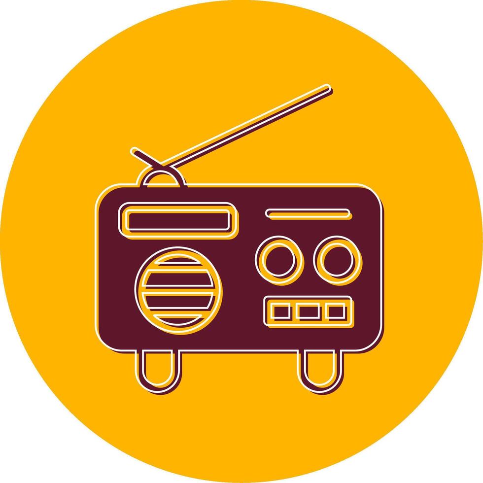 icono de vector de radio